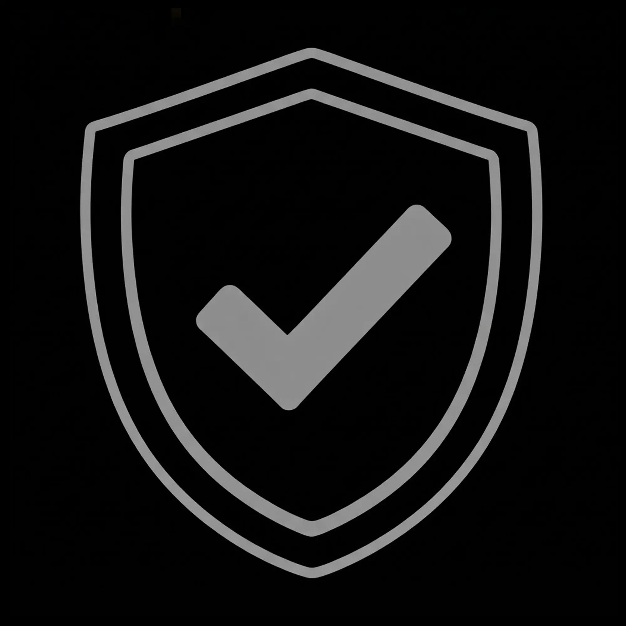 A shield with a check mark